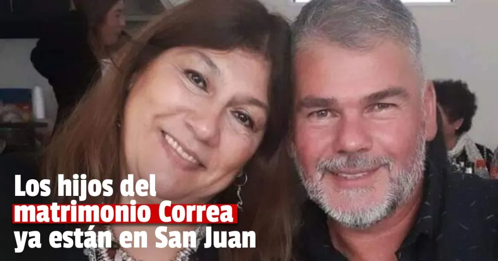 Los hijos del matrimonio que falleció en Rio Negro ya se encuentran en San Juan con sus familiares