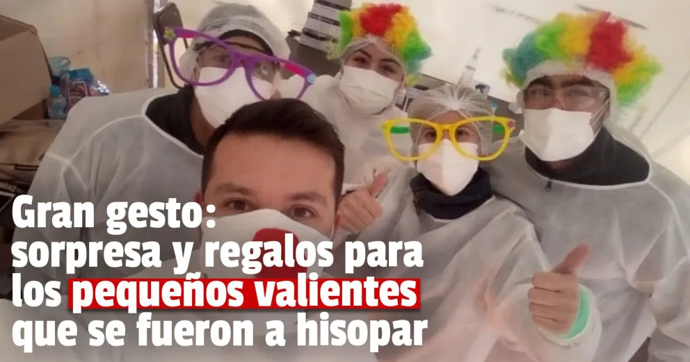 MotorTest: el equipo de salud se disfrazó y les dio una gran sorpresa a los más pequeños