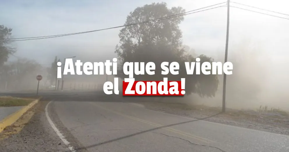 Protección Civil emitió una alerta por viento Zonda