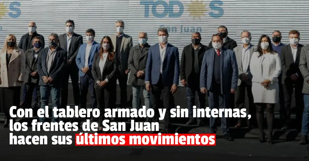 Cierre de listas: cuáles son los nombres que circulan con mayor fuerza en San Juan