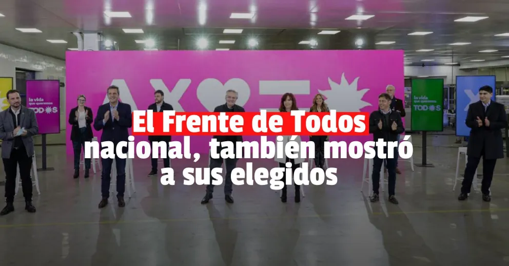 Alberto y CFK presentaron a los candidatos del oficialismo en Provincia de Buenos Aires