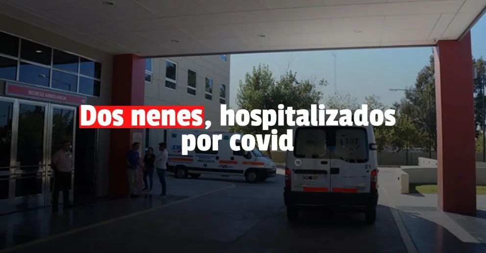 Dos niños se encuentran internados por covid