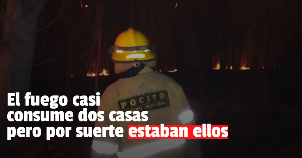 Bomberos Voluntarios evitaron que un incendio afectara dos casas