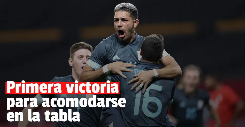 JJ.OO: la Selección Argentina de fútbol se recuperó y venció a Egipto