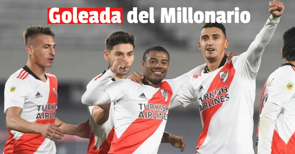 River goleó 4-0 a Unión  y logró su primer triunfo en la Copa de la Liga Profesional