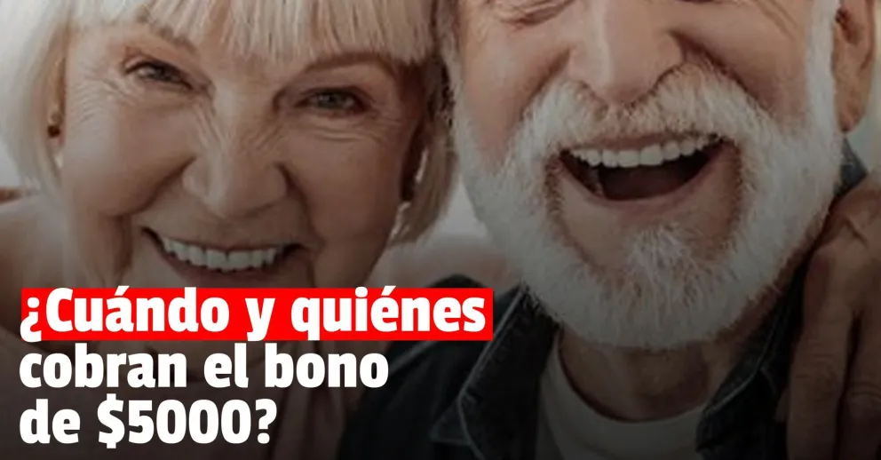 Es oficial: en agosto se pagará un bono de 5 mil pesos a jubilados