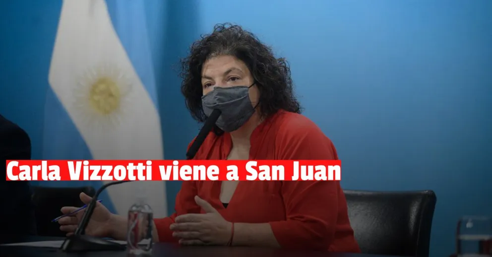 La ministra de Salud, Carla Vizzotti llega a San Juan para inaugurar el hospital de 25 de Mayo