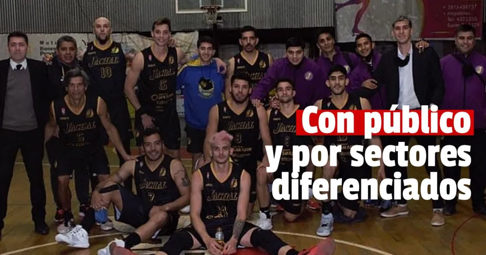 Los hinchas podrán ver a Jáchal Básquetbol Club: vacunados y no vacunados estarán separados