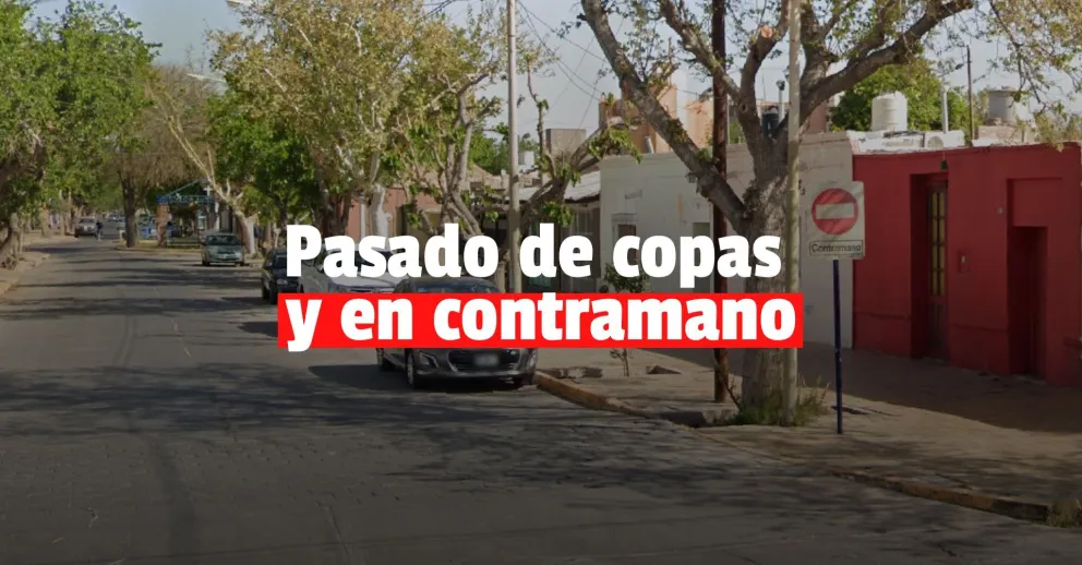 Manejaba borracho, en contramano y terminó detenido