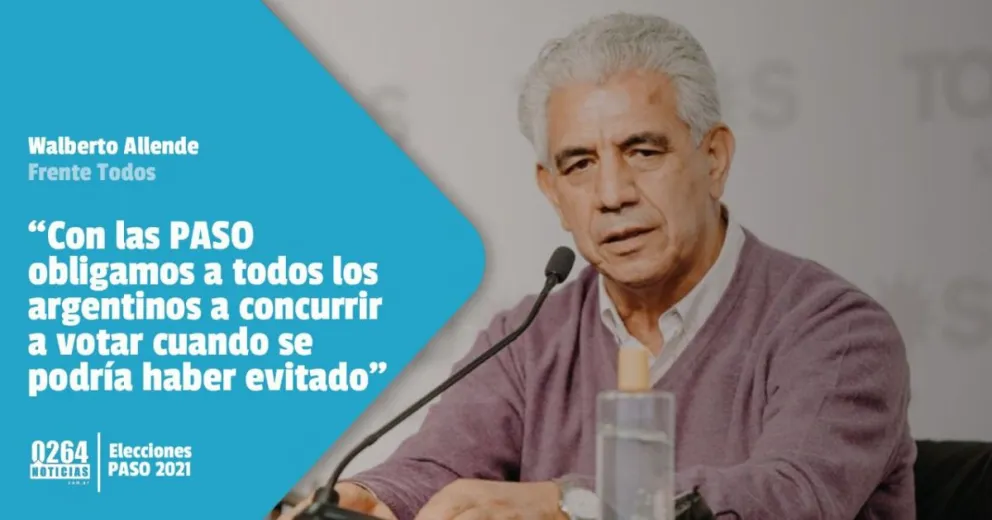 PASO: para Walberto Allende las elecciones de septiembre se tendrían que haber evitado