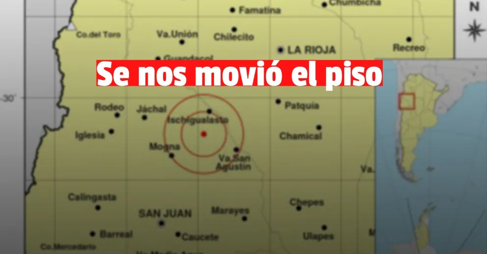 Fuerte sismo sacudió la siesta sanjuanina