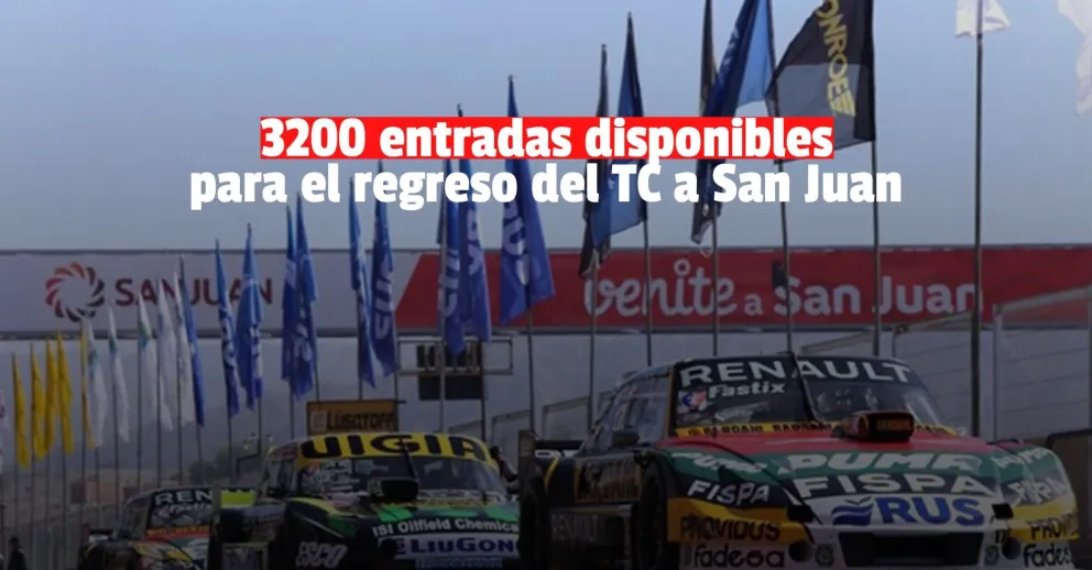 TC en San Juan: lo que tenés que saber sobre la venta de entradas