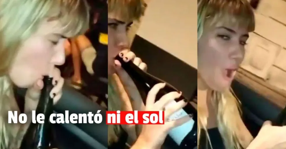 Polémico video de una ex Reina del Sol: bebe alcohol mientras maneja