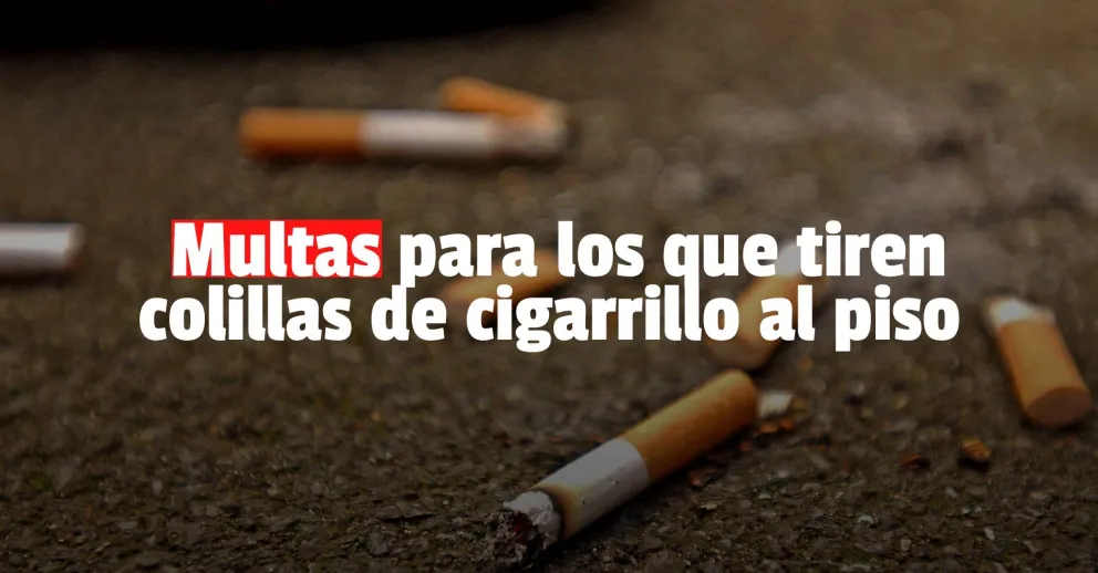 Presentaron un proyecto de ley para multar a quienes arrojen colillas de cigarrillos en espacios públicos