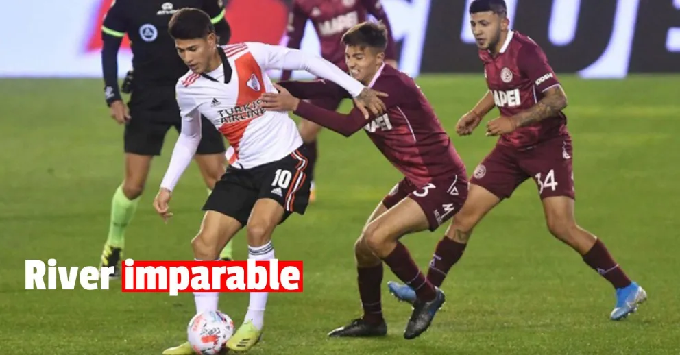 River ganó por 3 a 0 a Lanús en La Fortaleza por la Liga Profesional