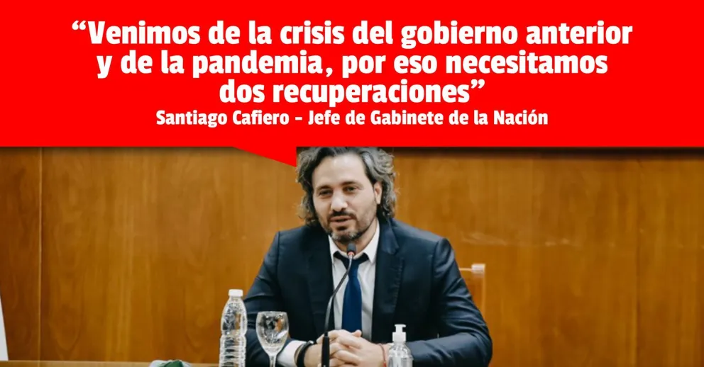Santiago Cafiero: "Si tenemos que elegir entre la timba financiera y la salud pública, elegimos la salud"