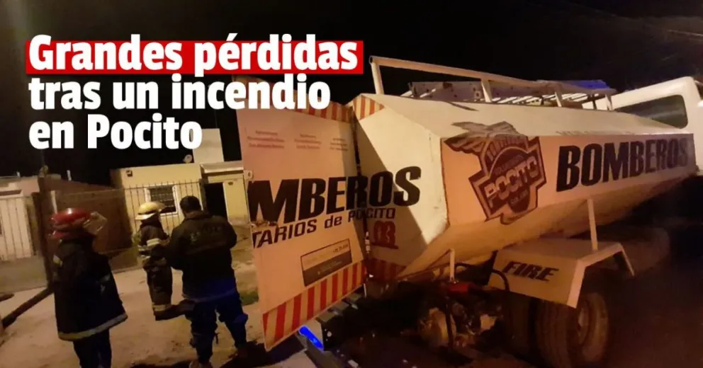 Por una estufa se incendió una casa en Pocito: un perrito murió entre las llamas
