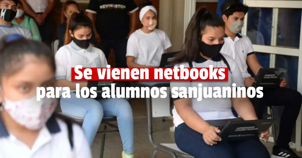 Para estudiantes en riesgo educativo: San Juan recibirá unas 6 mil netbooks