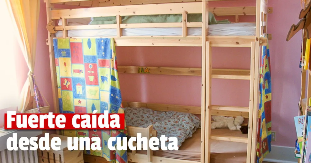 Una nena de 2 años cayó de una cucheta y está internada