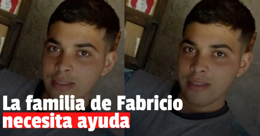 Juntan donaciones para la familia de Fabricio, el joven que tuvo un accidente y perdió la vida
