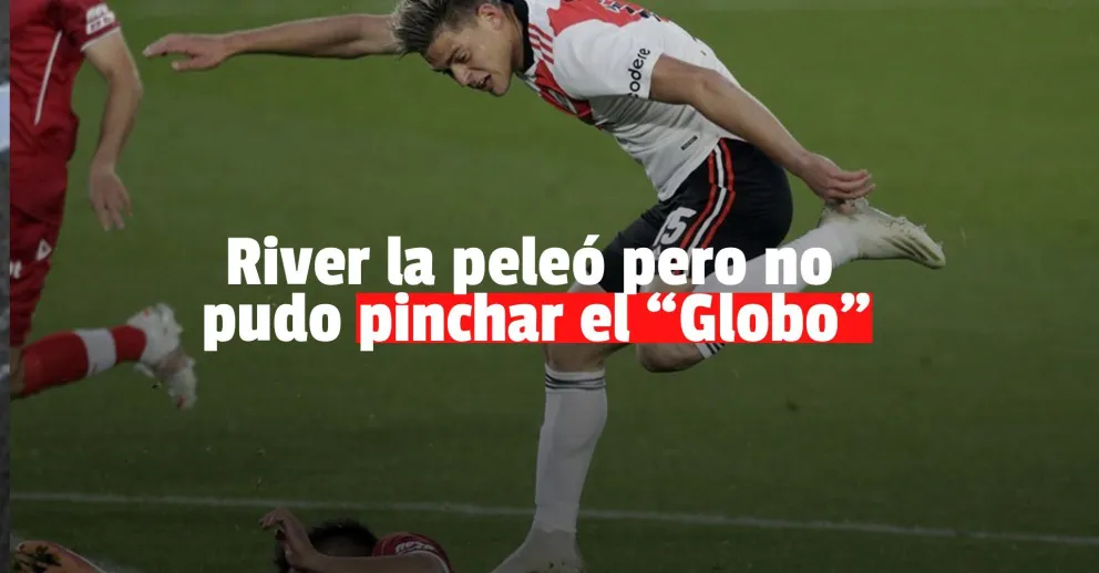 River buscó pero el "Globo" aguantó el empate