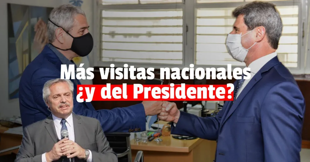 En los próximos días llegarán más ministros nacionales y no descartan la visita del Presidente