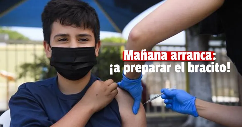Este martes: comenzarán a vacunar a los adolescentes de entre 12 y 17 años con comorbilidades