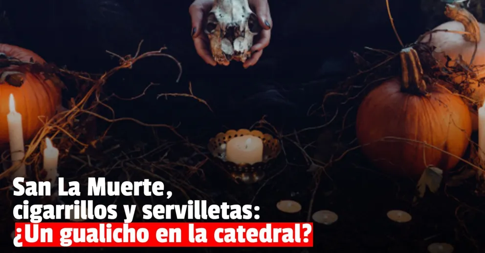 Encontraron un "gualicho" en la puerta de la catedral