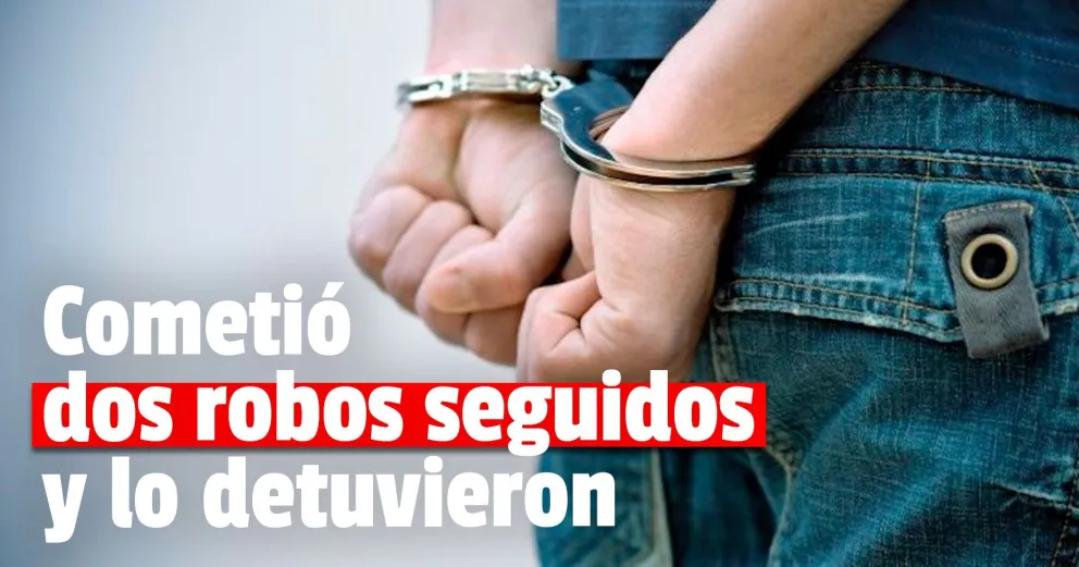 Santa Lucía: detuvieron a un joven que robó tres celulares