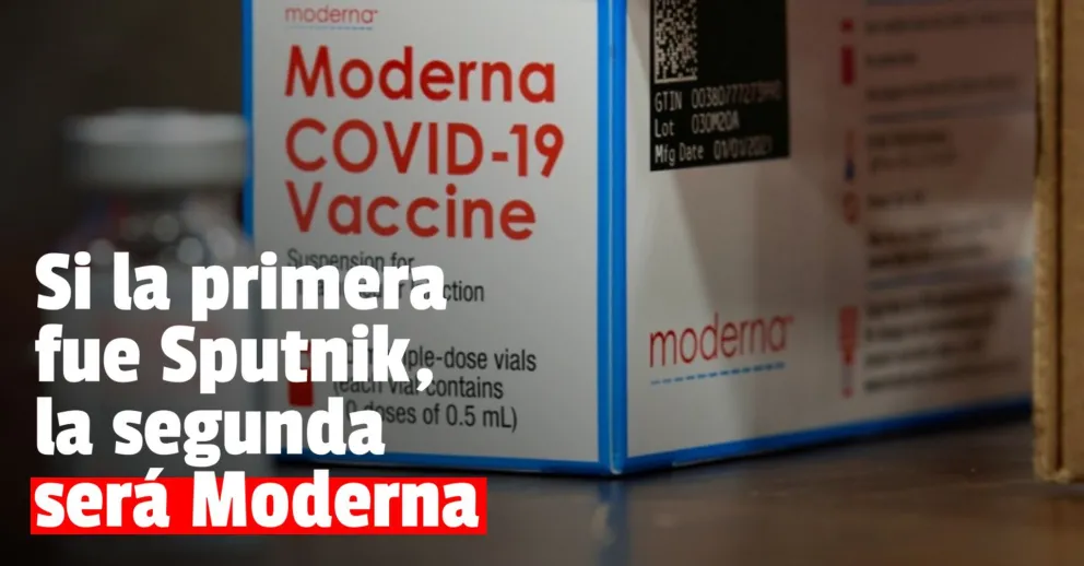 Esta semana llegarían vacunas Moderna para combinar con Sputnik V