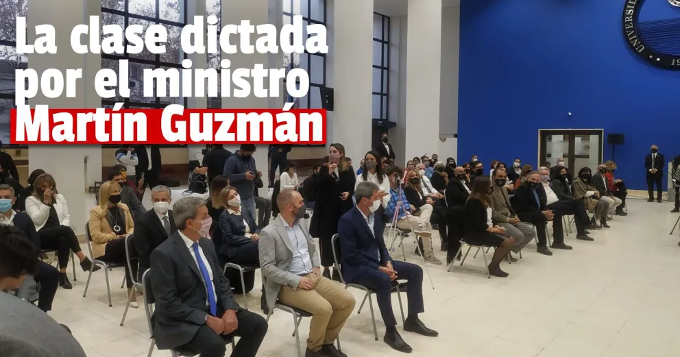 "Tranquilizar la economía", la disertación de Guzmán en la UNSJ