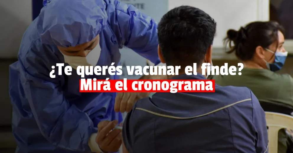 Salud confirmó cómo será el cronograma de vacunación para el fin de semana