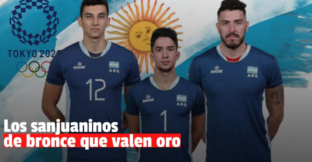 Matías Sánchez, Federico Pereyra y Bruno Lima, los sanjuaninos que ganaron la medalla de bronce