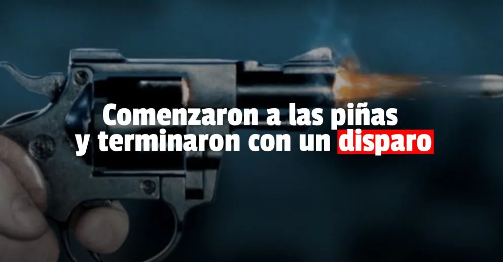 Participó de una pelea y fue herido con un revólver