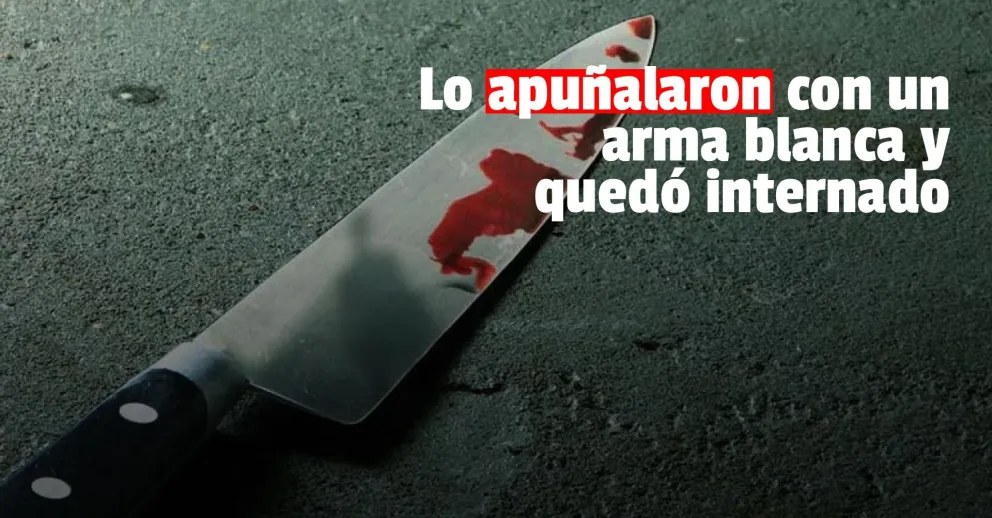 Un joven llegó al hospital luego de ser apuñalado