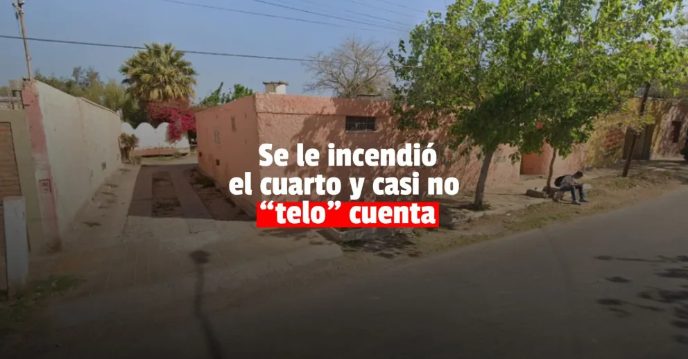 Se le prendió fuego la habitación y se salvó justo a tiempo