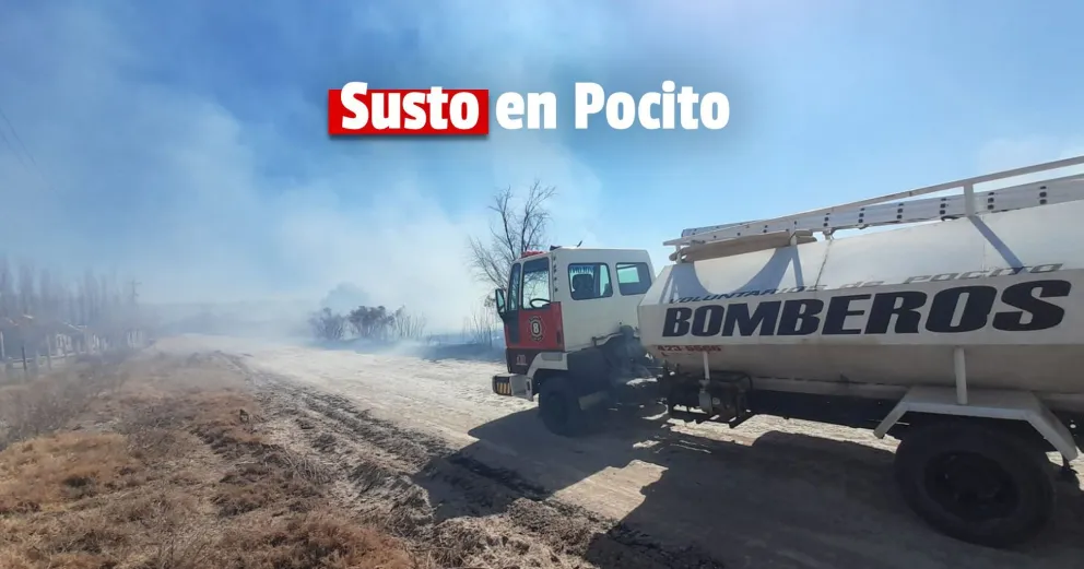 Un incendio de pasturas preocupó a los vecinos: habían tres casas en peligro