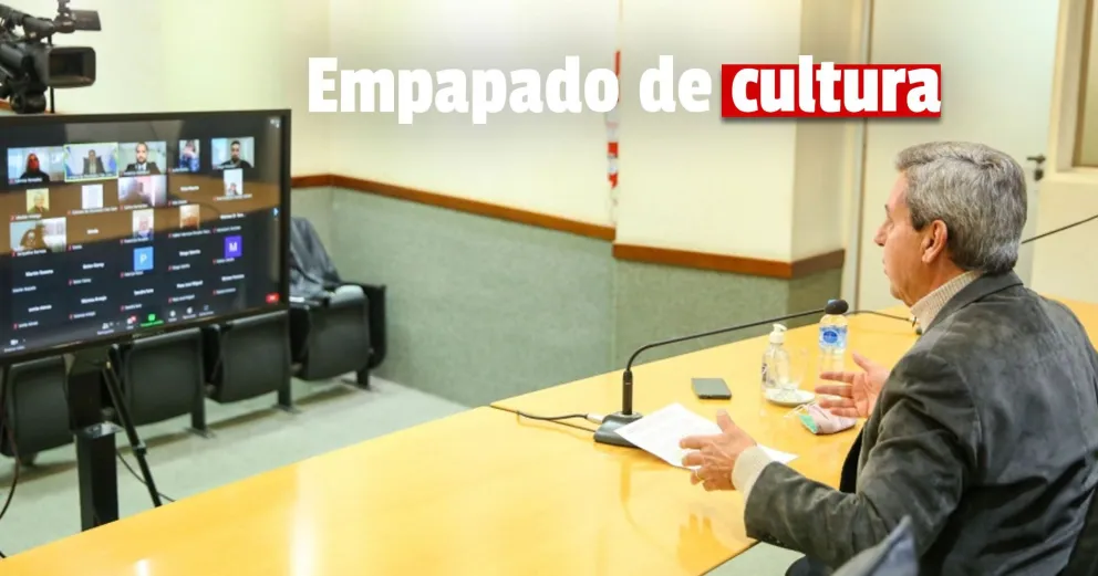 Roberto Gattoni, participó hoy de una reunión virtual destinada a gestores culturales