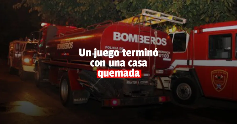 Una nena prendió fuego una casa tras jugar con un encendedor