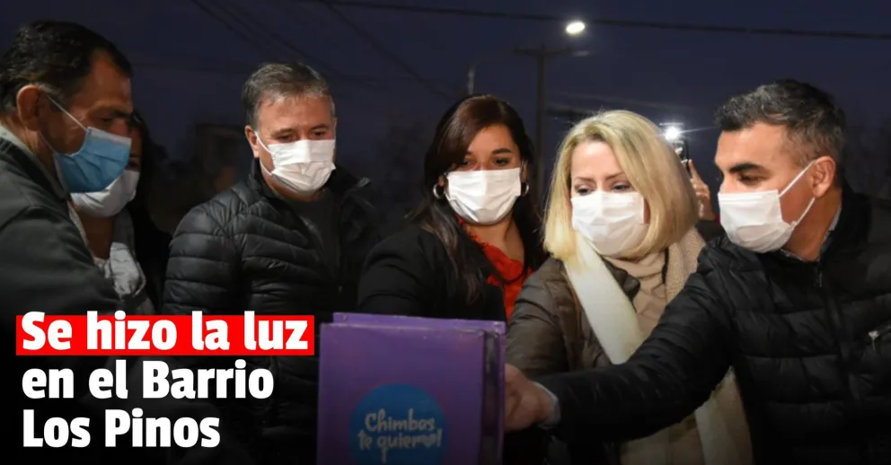 Inauguraron la nueva iluminación del Barrio Los Pinos