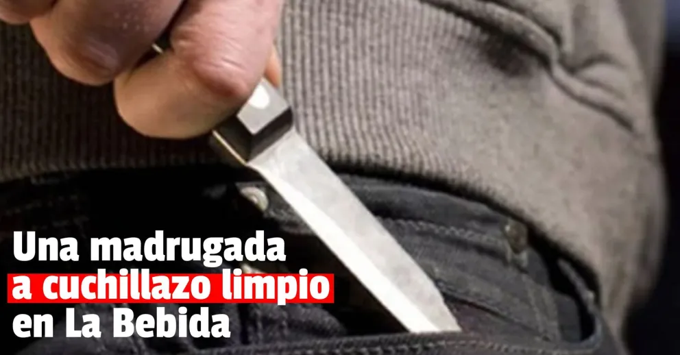 Discutió con otro y le dieron un cuchillazo en el abdómen