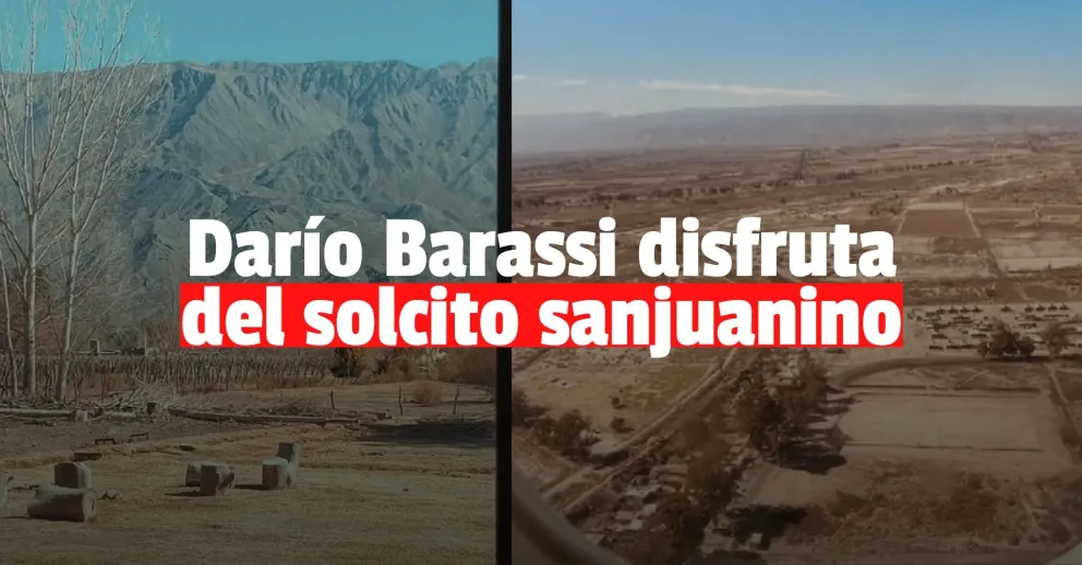 Las tiernas fotos de Darío Barassi junto a su hija en San Juan