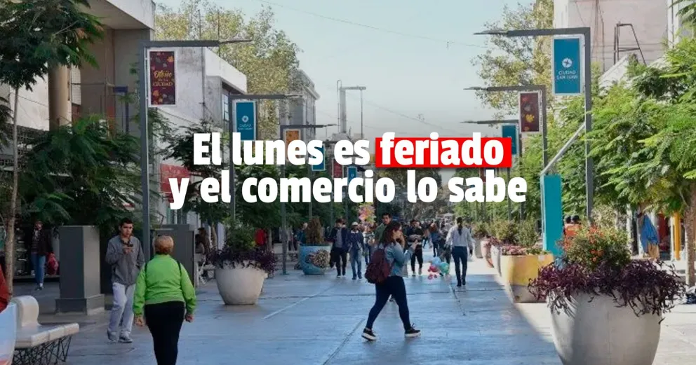 El comercio sanjuanino no abrirá este lunes