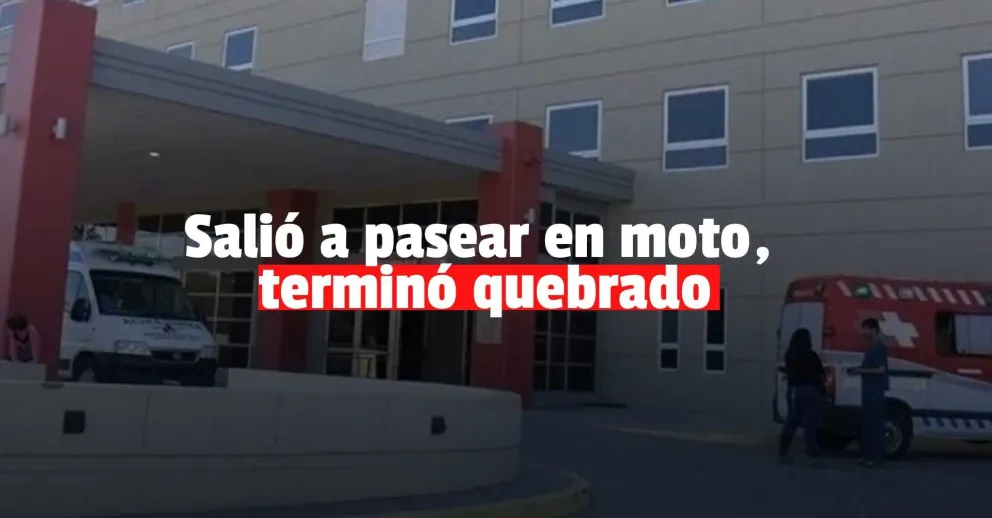 Un menor terminó quebrado tras chocar con una camioneta