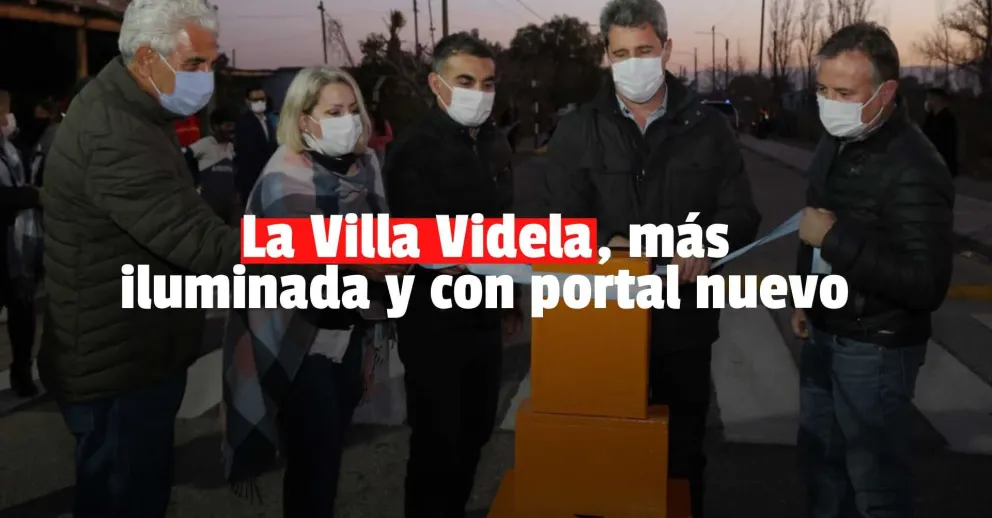 La Villa Videla, con nueva iluminación y un portal de ingreso