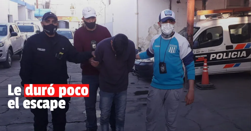 Recapturaron a uno de los hombres que robó una heladería en Santa Lucía