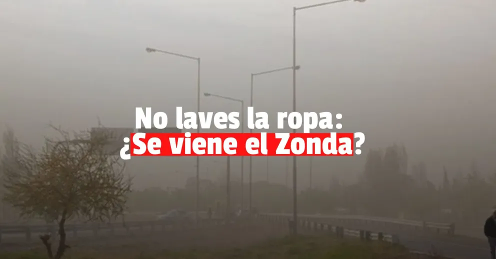 Emitieron una alerta por viento Zonda