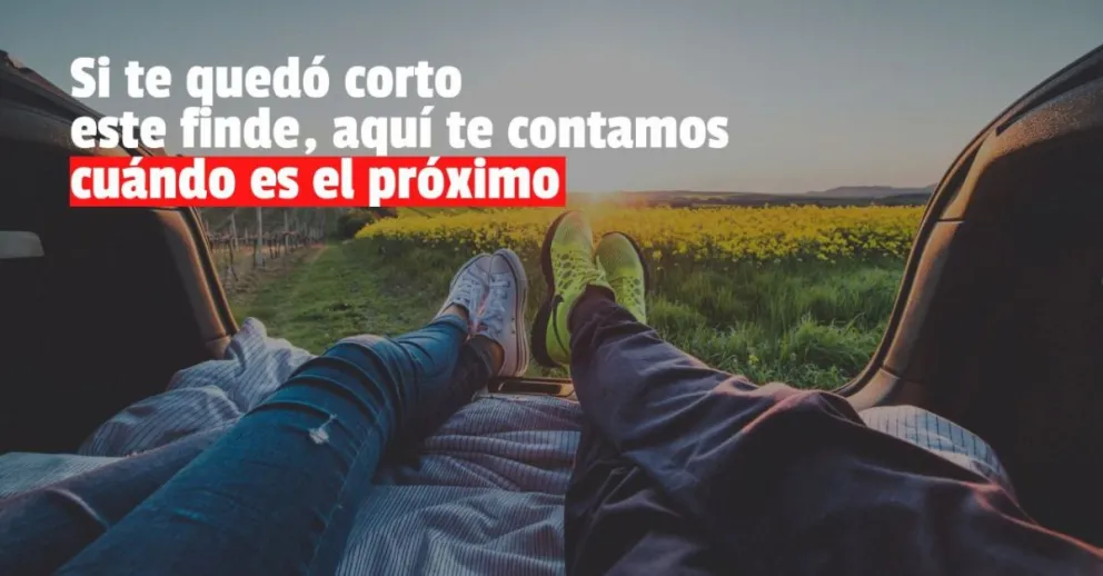 Cuánto queda para el próximo feriado largo