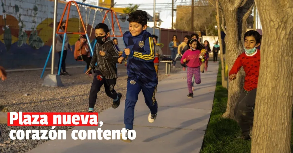 La plaza de Villa Maturano, refaccionada al 100%