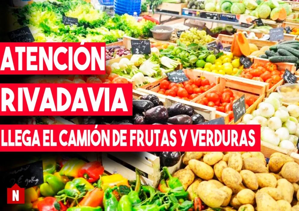 Llega el camión de frutas y verduras